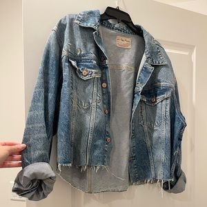We the free Amelia slouchy trucker jean jacket